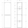 Пенал BelBagno Etna 40 rovere nature ETNA-1500-2A-SC-RN-P-R