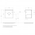 Тумба под раковину BelBagno Etna 50 rovere moro ETNA-500-1A-SO-RW-P-R