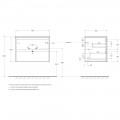 Тумба под раковину BelBagno Kraft 70 rovere tabacco KRAFT-700-2C-SO-RT