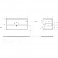 Тумба под раковину BelBagno Kraft 100 cemento grigio KRAFT-1000-2C-SO-CG