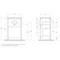 Тумба под раковину BelBagno Kraft39 50 rovere tabacco KRAFT39-500/390-2C-PIA-RT