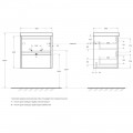 Тумба под раковину BelBagno Kraft39 50 cemento grigio KRAFT39-500/390-2C-SO-CG