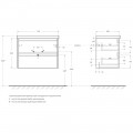 Тумба под раковину BelBagno Kraft39 70 cemento grigio KRAFT39-700/390-2C-SO-CG