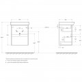 Тумба под раковину BelBagno Neon 50 rovere scuro NEON-500-2C-SO-RS