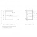 Тумба под раковину BelBagno Pietra Mini 50 stone PIETRA MINI-500-2C-SO-PT