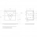 Тумба под раковину BelBagno Vittoria 70 grigio opaco VITTORIA-700-2C-SO-GO-P