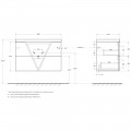 Тумба под раковину BelBagno Vittoria 90 grigio opaco VITTORIA-900-2C-SO-GO-P
