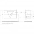 Тумба под раковину BelBagno Vittoria 100 grigio opaco VITTORIA-1000-2C-SO-GO-P