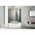 Душевой угол Royal Bath Practic RB8120BK-C-BL-L