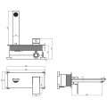 Смеситель для раковины встраиваемый AQUAme Savona AQM6815GG