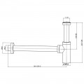 Сифон для раковины AQUAme AQM7010BG