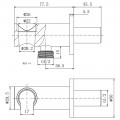 Шланговое подключение с держателем Aquatek AQ2455MB