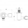 Шланговое подключение с держателем Aquatek Классик AQ2462PG