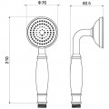 Ручной душ Aquatek Классик AQ2008PG
