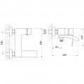 Смеситель для ванны Felice 1040 nichel