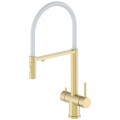Смеситель для кухни Felice 1314 oro opaco-bianco