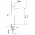 Смеситель для раковины Felice 8025 gun metal