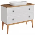 Тумба с раковиной ASB-Woodline Каталина 100 white