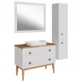 Зеркало ASB-Woodline Каталина 100 white