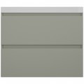 Тумба с раковиной Style Line Манхэттен 70 подвесная олива/белый