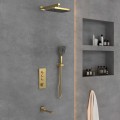 Душевая система встраиваемая Vincea Inspire VSFW-433T1BG термостат