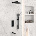 Душевая система встраиваемая Vincea Inspire VSFW-433T1MB термостат