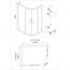 Душевое ограждение Niagara Nova NG-6821-08ВLACK