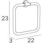 Полотенцедержатель-кольцо Inda One A2416ACR