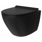 Унитаз подвесной Teymi Lina Pro Vortex Black T40114 безободковый торнадо