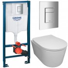 Инсталляция Grohe 38811000 + унитаз Bloomix Ultra MD1204R/UF3 безободковый с сиденьем
