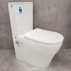 Унитаз Bloomix Rittberger AD3092RSB/F1 Ceramic+ безободковый с функцией биде и смесителем