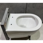 Унитаз подвесной CeramaLux TR2196ZK безободковый торнадо