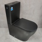 Унитаз Bloomix Black Barron 3.0 AD3091MBT/UF1 безободковый торнадо