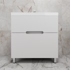 Тумба с раковиной Style Line Матис 80 напольная белый матовый/жасмин