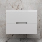Тумба с раковиной Style Line Матис 80 подвесная белый матовый/белый
