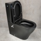 Унитаз Bloomix Black Barron 3.0 AD3091SBT/UF1 Ceramic+ безободковый торнадо с функцией биде и смесителем