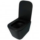 Унитаз подвесной Teymi Helmi Pro Vortex Black T40311 безободковый торнадо