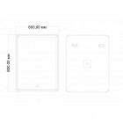 Зеркало Art&Max Tito AM-Tit-600-800-DS-F