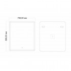 Зеркало Art&Max Tito AM-Tit-700-800-DS-F