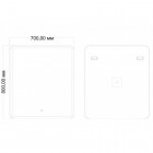 Зеркало Art&Max Vita AM-Vit-700-800-DS-F