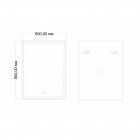 Зеркало Art&Max Zoe AM-Zoe-600-800-DS-F