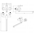 Смеситель универсальный Olive'S Olisan Steel ST1221