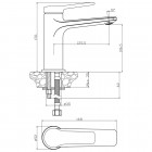Смеситель для раковины Olive'S Riva 39100RV