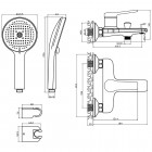 Смеситель для ванны Olive'S Riva 39201RV