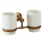 Стакан настенный двойной Veragio Gialetta Bronzo VR.GLT-6442.BR
