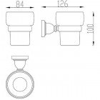 Стакан настенный Gro Welle Muskat MSK551