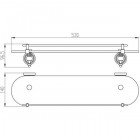 Полка стеклянная Gro Welle Muskat MSK501