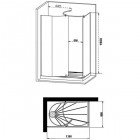 Душевой уголок Sturm Klima ST-KLIM1308-LTRCR1380x850x1900 L
