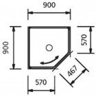 Душевая кабина INR Basic Nevada 90