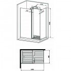 Душевой уголок Sturm Raum ST-RAUM1408-RTRCR1450x850x1900 R